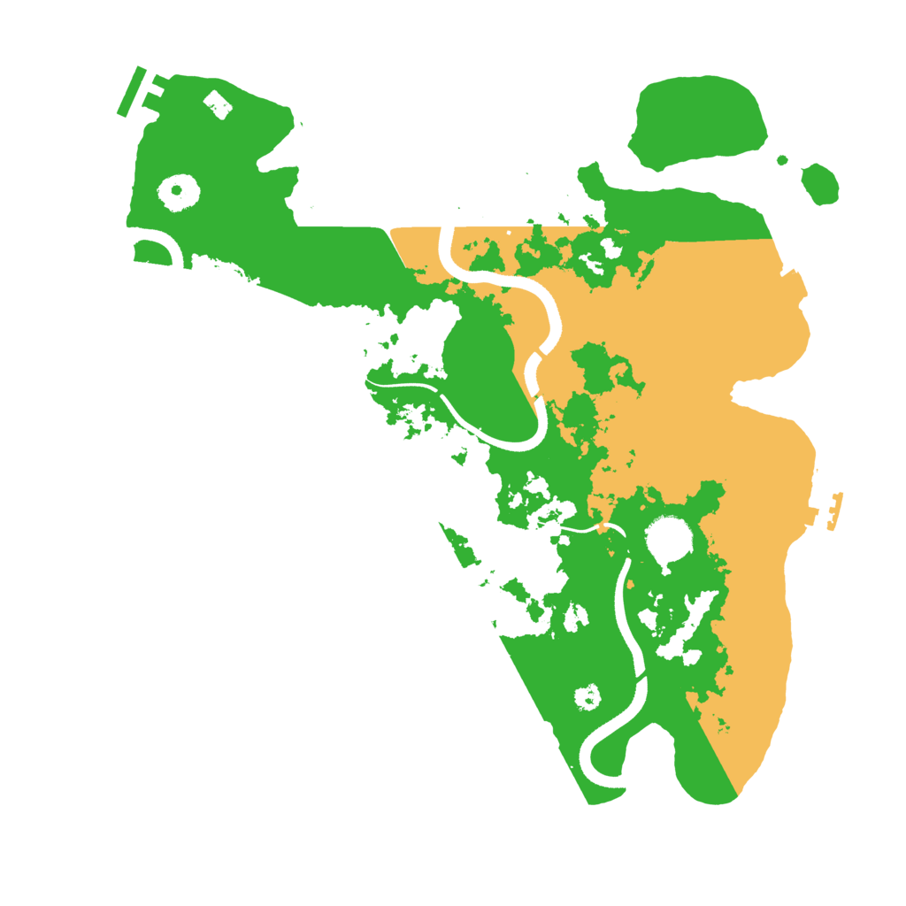 Biome Rust Map: Procedural Map, Size: 3500, Seed: 793916551