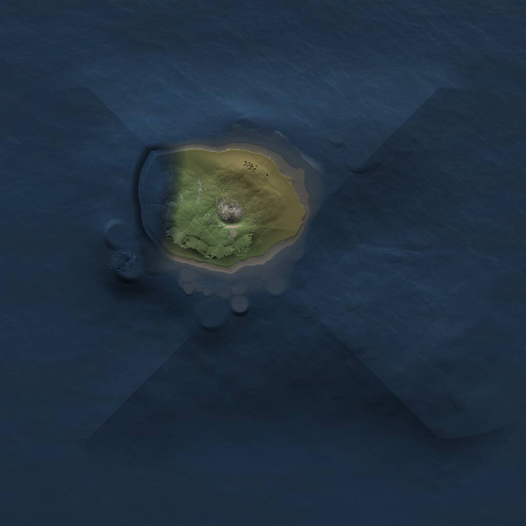 Rust Map: Procedural Map, Size: 1000, Seed: 1014128703, 1 Monuments