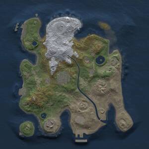 Thumbnail Rust Map: Procedural Map, Size: 2600, Seed: 151206873, 9 Monuments