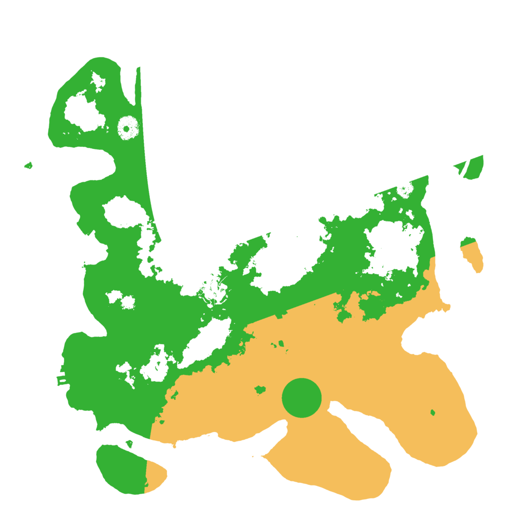 Biome Rust Map: Procedural Map, Size: 3500, Seed: 2075972431