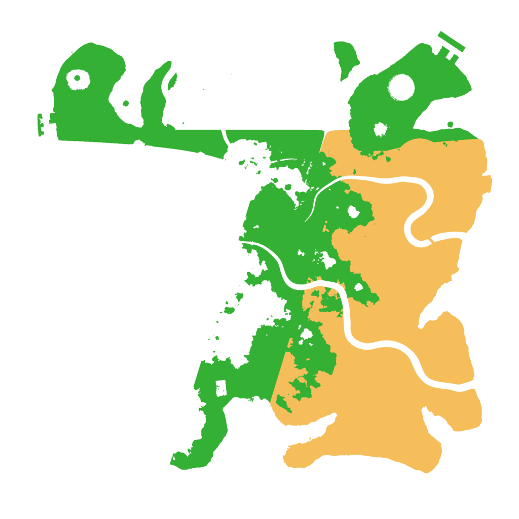Biome Rust Map: Procedural Map, Size: 3500, Seed: 83690039