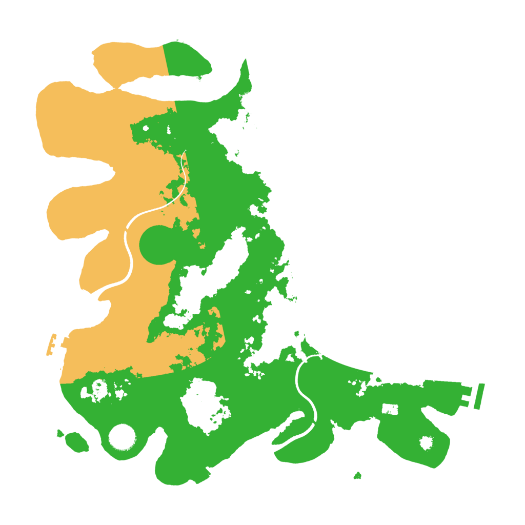 Biome Rust Map: Procedural Map, Size: 3500, Seed: 1540949004