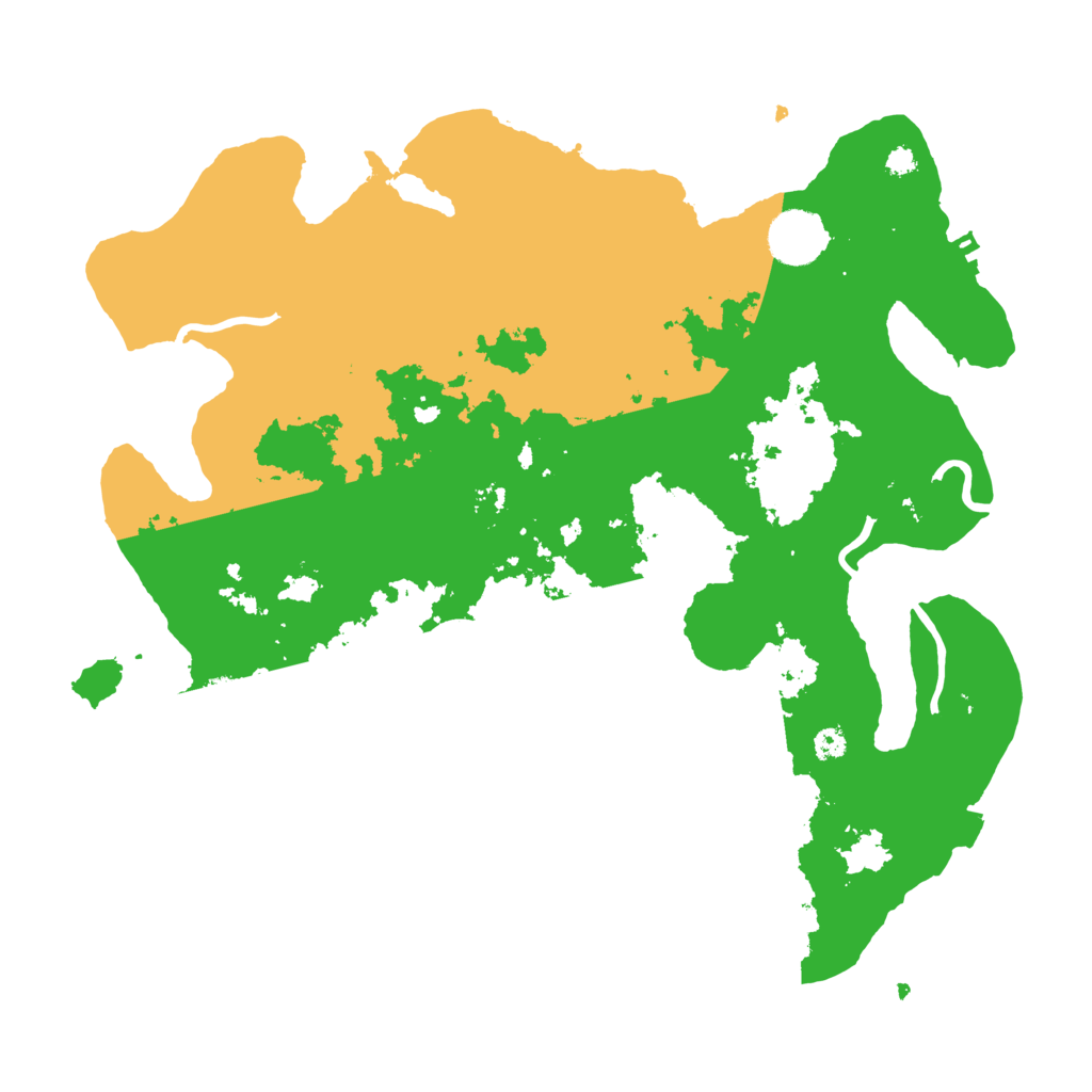 Biome Rust Map: Procedural Map, Size: 3500, Seed: 20230721