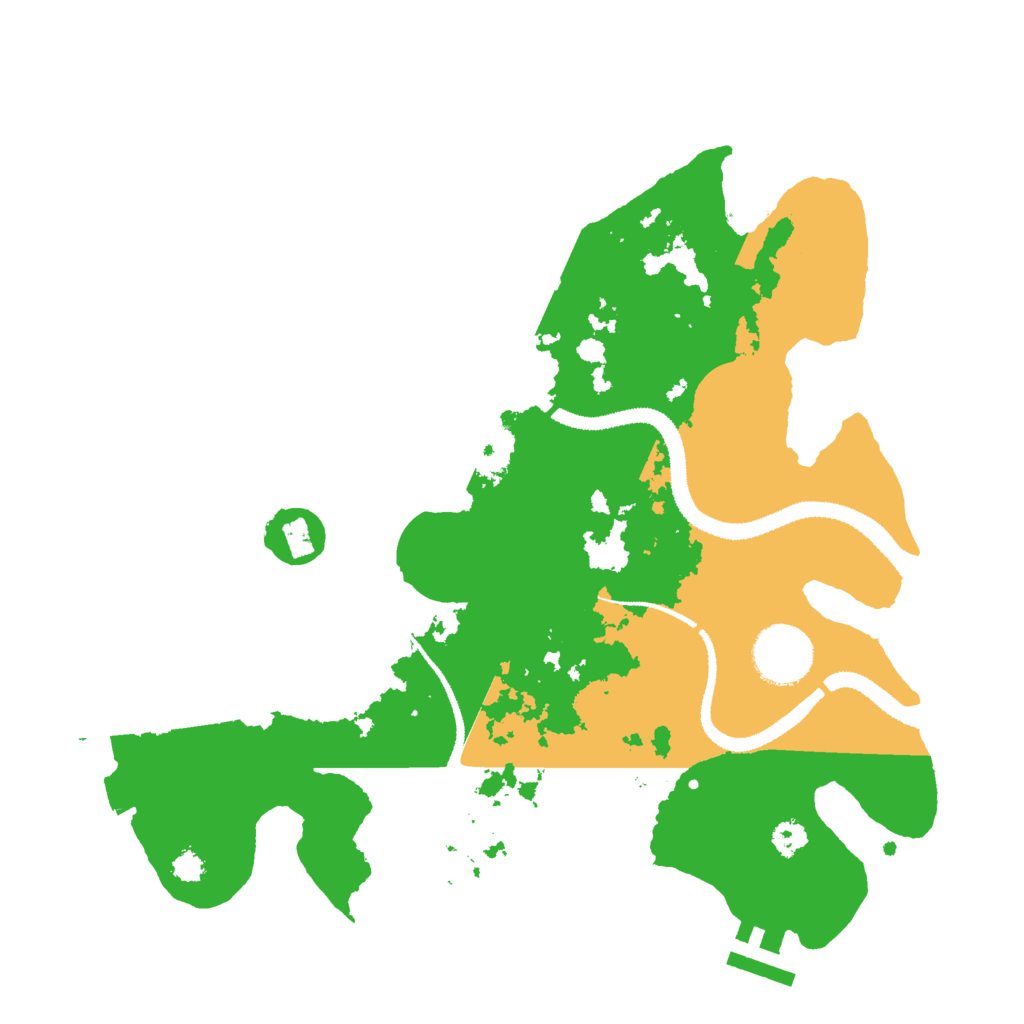 Biome Rust Map: Procedural Map, Size: 3000, Seed: 123075765