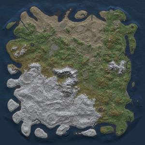 Thumbnail Rust Map: Procedural Map, Size: 5500, Seed: 860757858, 19 Monuments