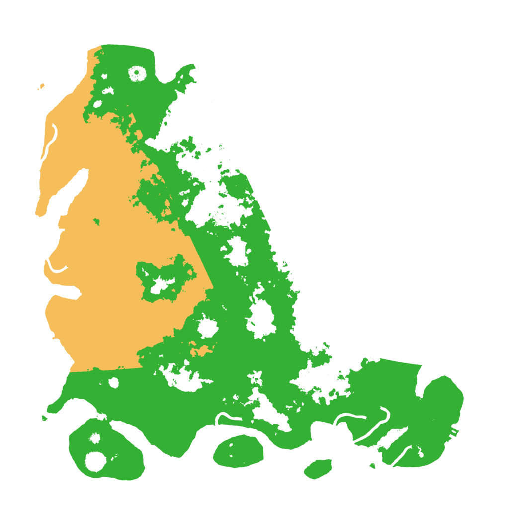 Biome Rust Map: Procedural Map, Size: 4500, Seed: 1734567