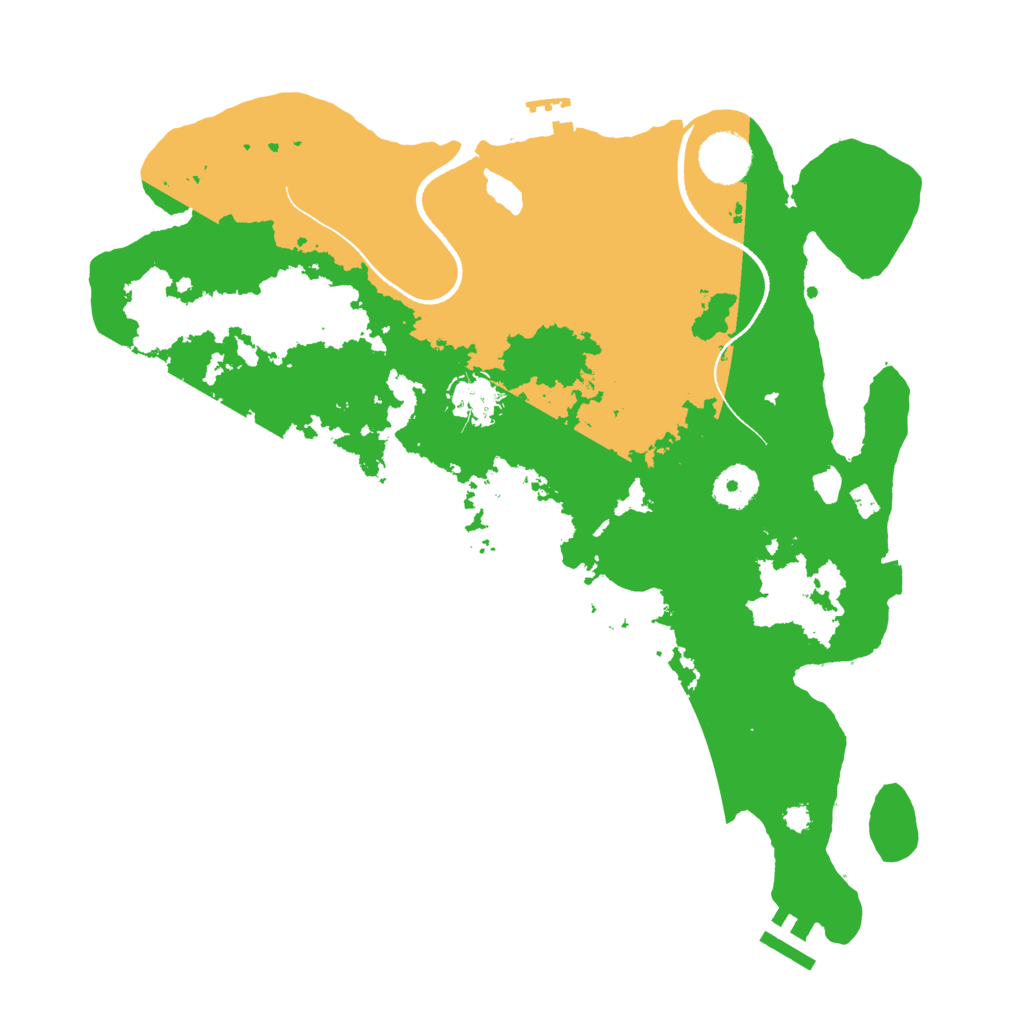 Biome Rust Map: Procedural Map, Size: 3500, Seed: 1081776876