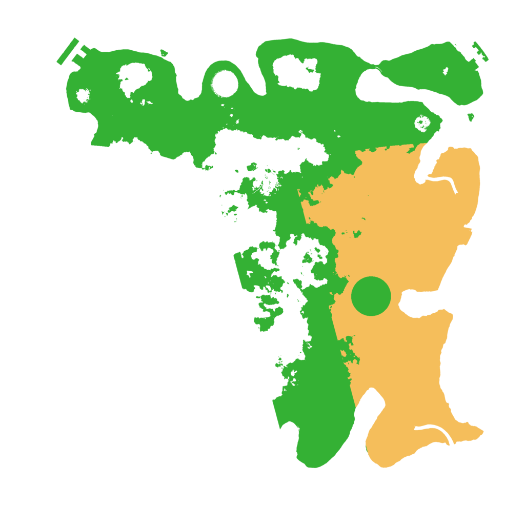 Biome Rust Map: Procedural Map, Size: 3500, Seed: 92084130