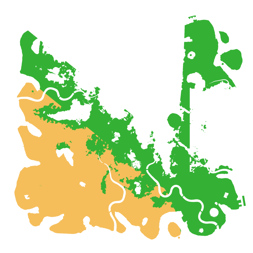 Biome Rust Map: Procedural Map, Size: 5000, Seed: 1596511928