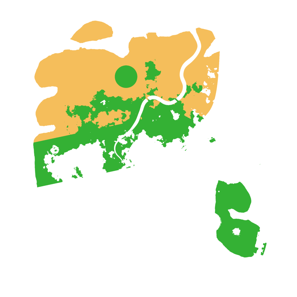 Biome Rust Map: Procedural Map, Size: 3500, Seed: 520701421