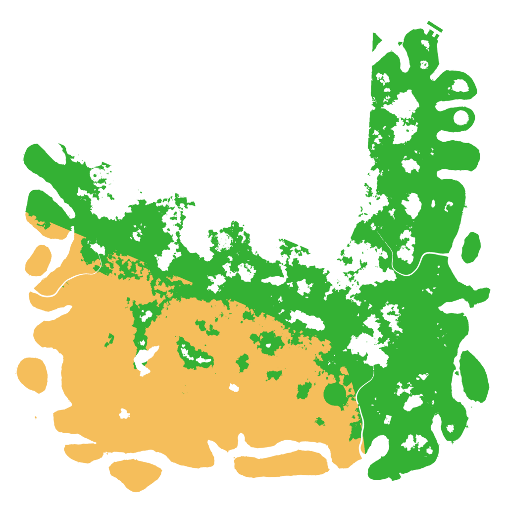 Biome Rust Map: Procedural Map, Size: 6000, Seed: 258121098