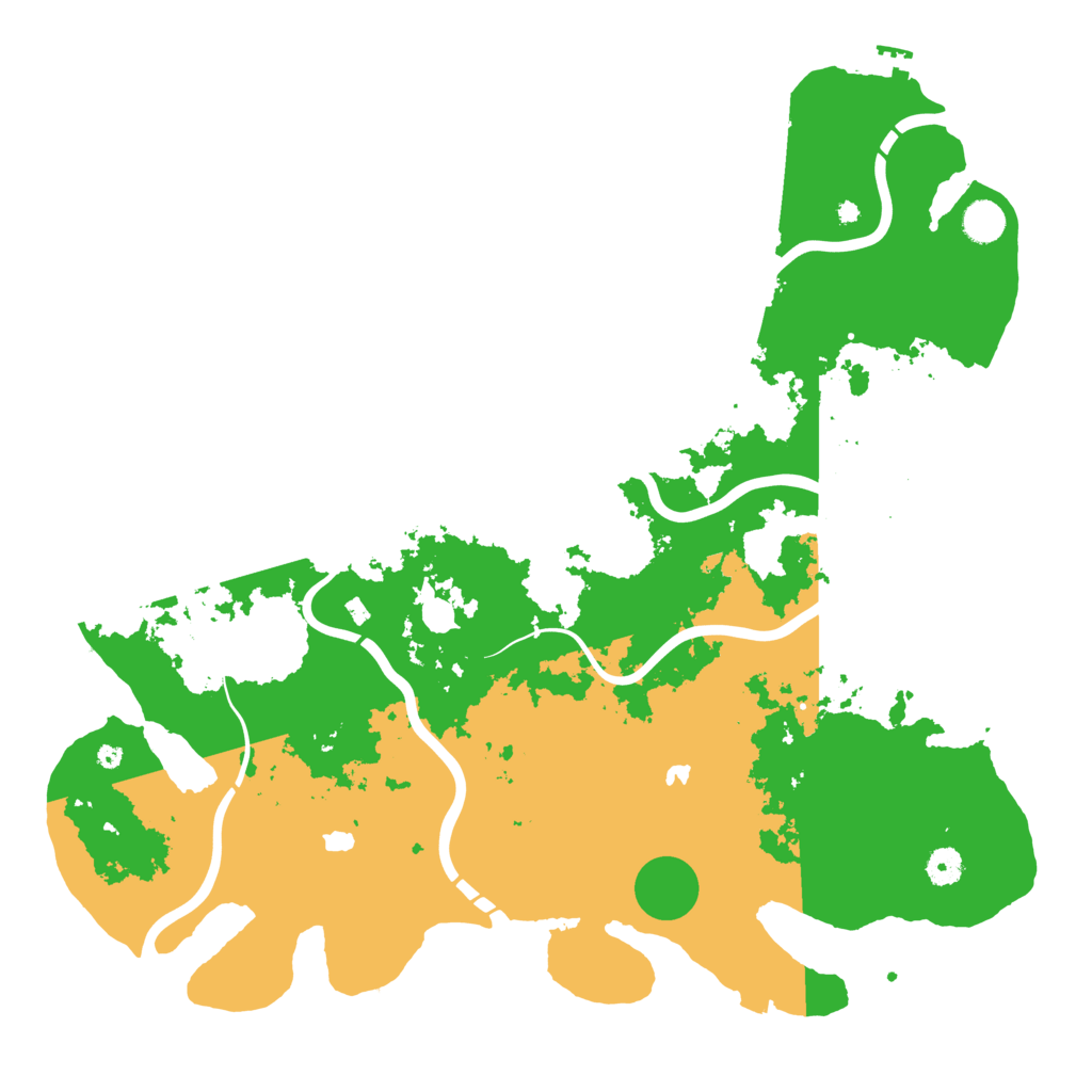 Biome Rust Map: Procedural Map, Size: 4500, Seed: 1188571388