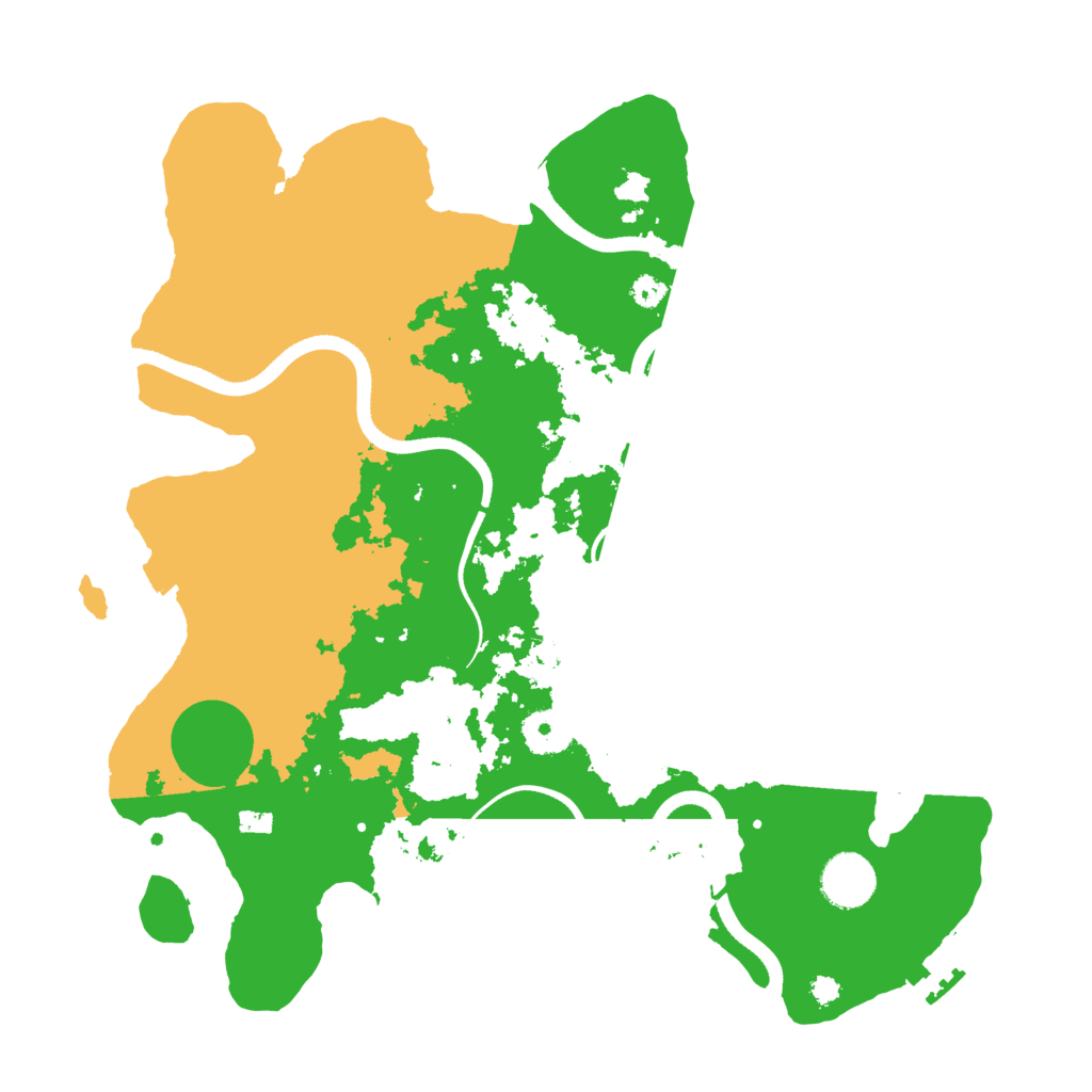 Biome Rust Map: Procedural Map, Size: 3500, Seed: 520701422