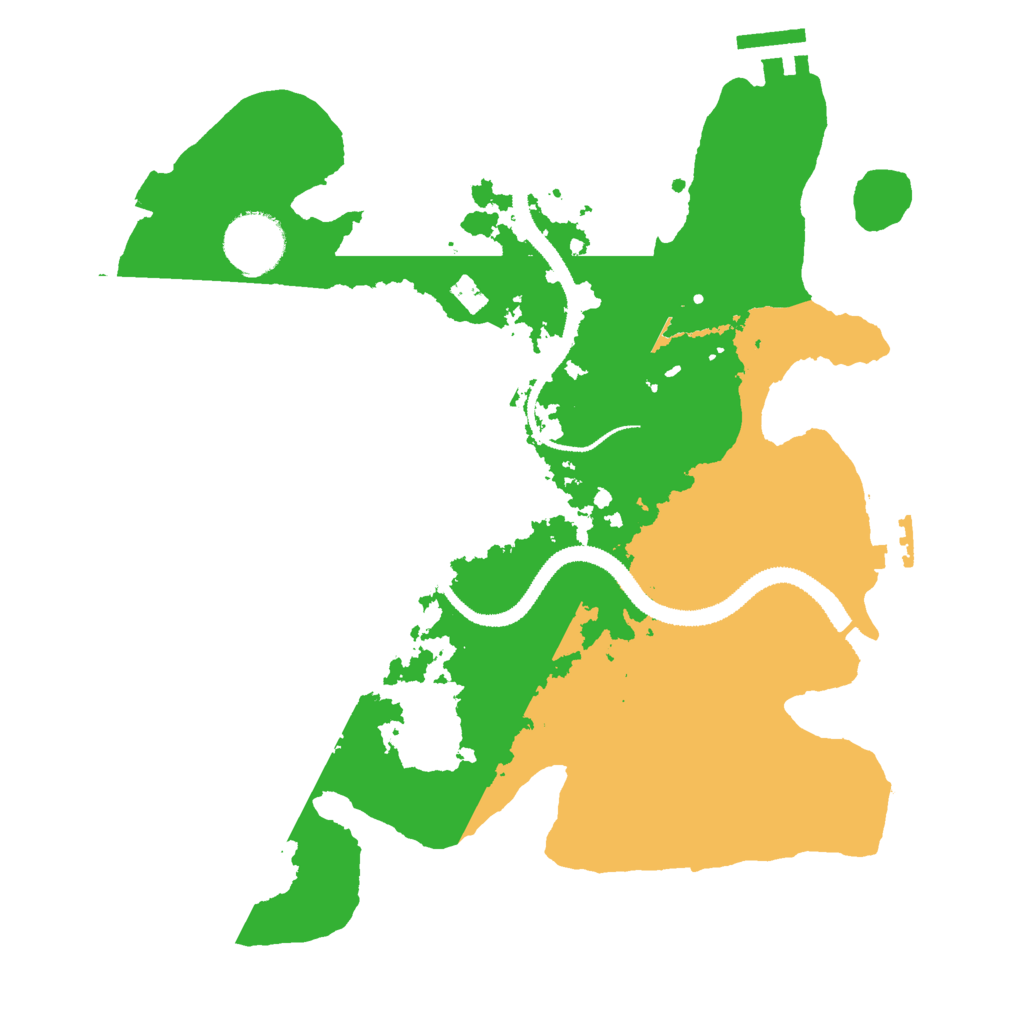 Biome Rust Map: Procedural Map, Size: 3000, Seed: 827643968