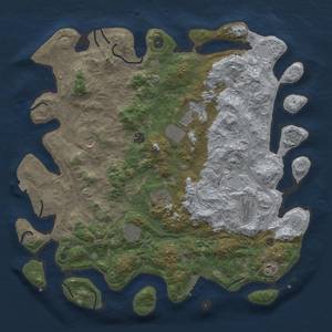 Thumbnail Rust Map: Procedural Map, Size: 4500, Seed: 1246114138, 16 Monuments