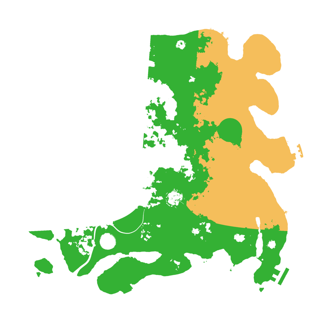 Biome Rust Map: Procedural Map, Size: 3500, Seed: 1221490044