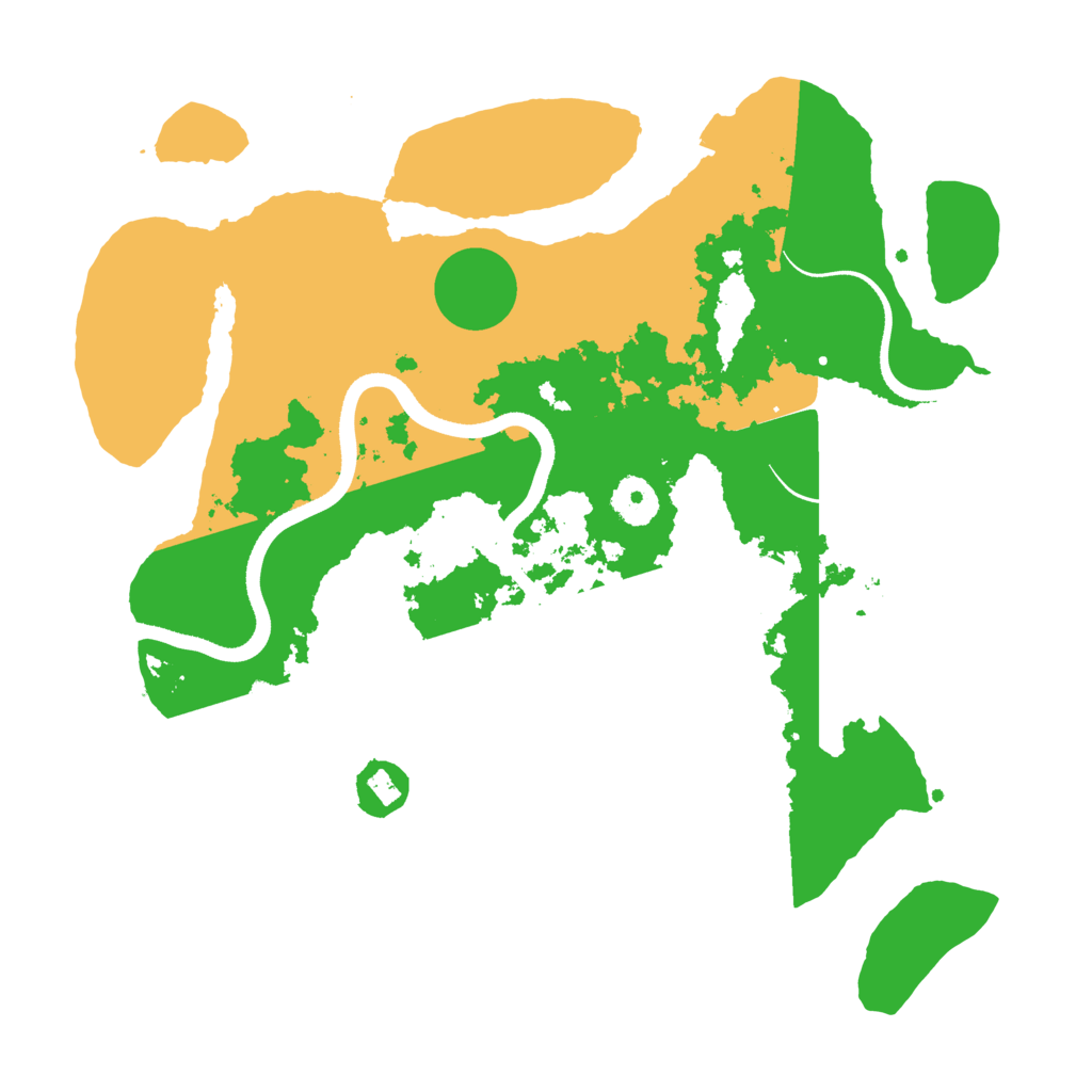 Biome Rust Map: Procedural Map, Size: 3500, Seed: 465840777