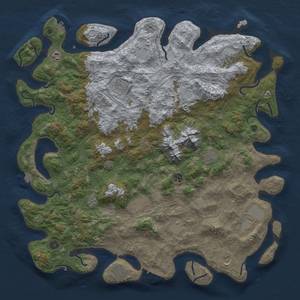 Thumbnail Rust Map: Procedural Map, Size: 5000, Seed: 982851098, 19 Monuments