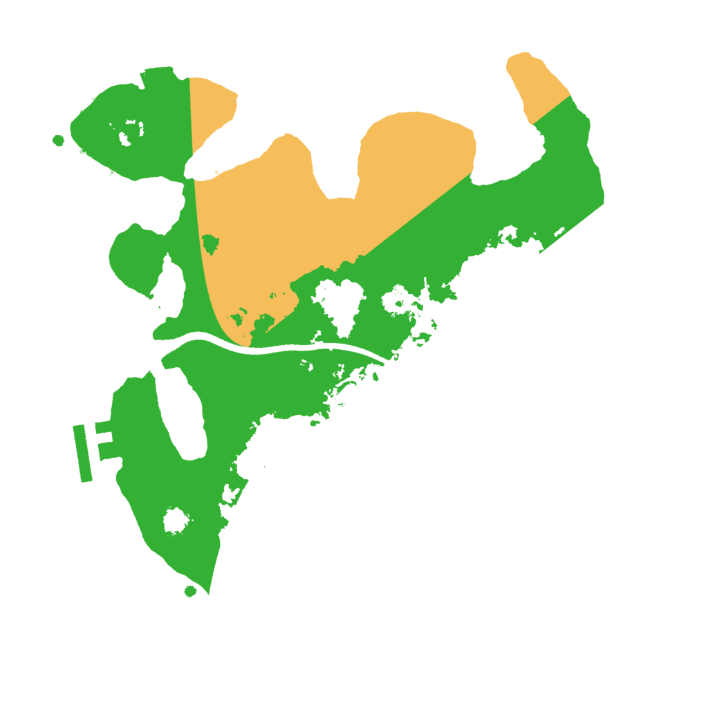Biome Rust Map: Procedural Map, Size: 2500, Seed: 931202799