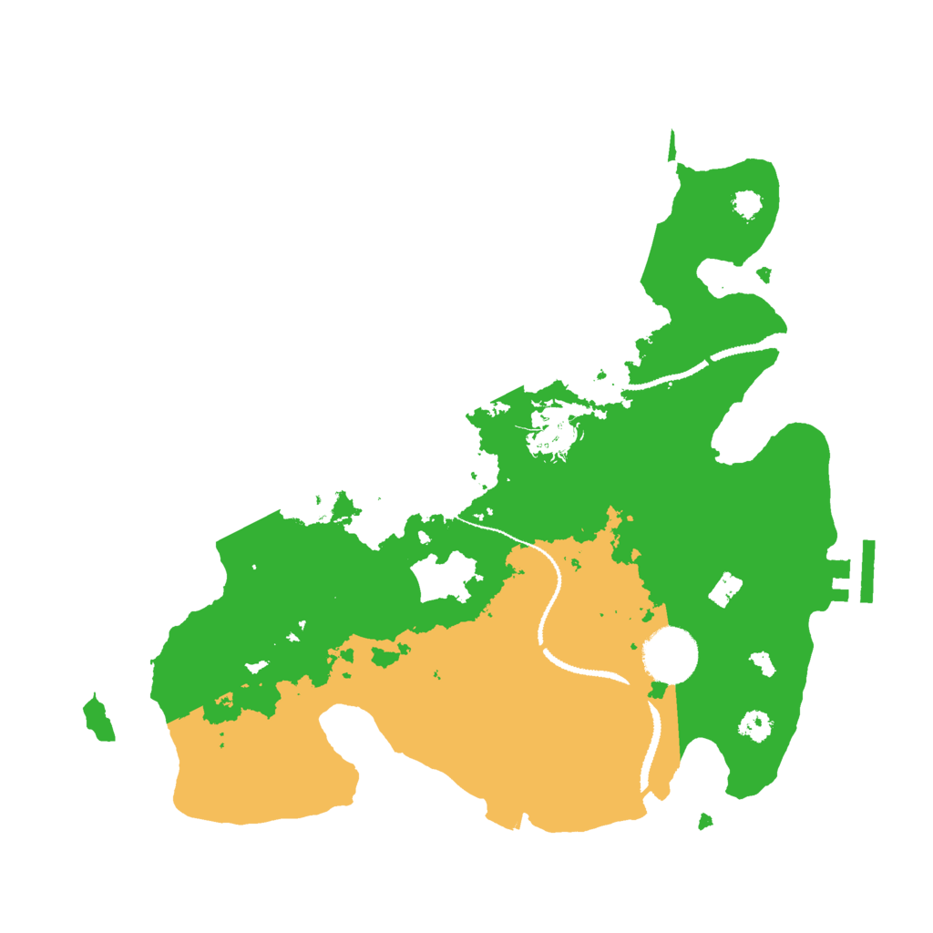 Biome Rust Map: Procedural Map, Size: 3000, Seed: 912830091