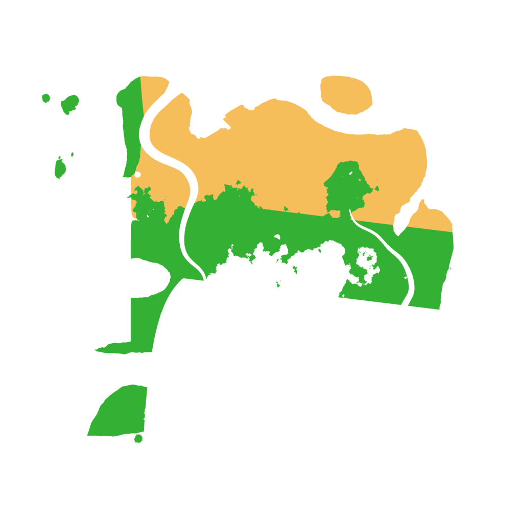 Biome Rust Map: Procedural Map, Size: 2500, Seed: 1700133052