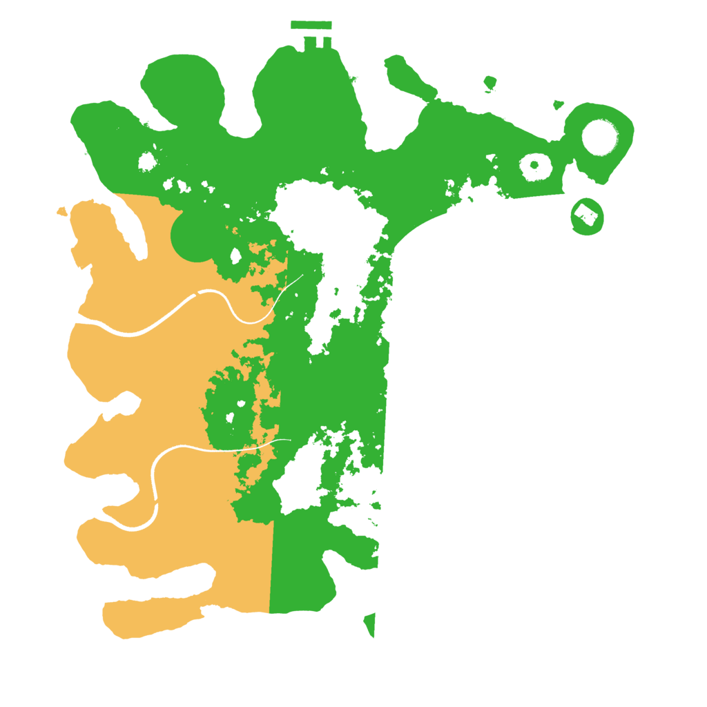 Biome Rust Map: Procedural Map, Size: 3500, Seed: 636132374
