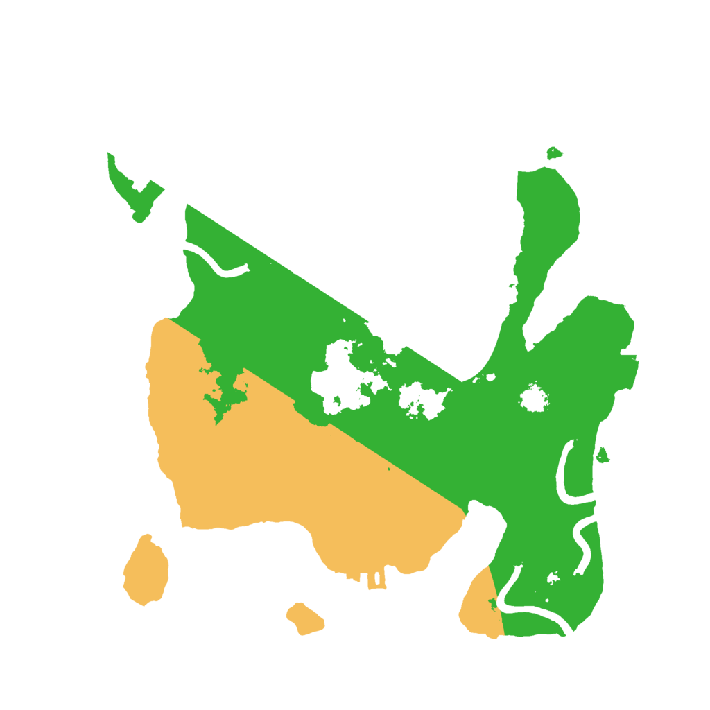 Biome Rust Map: Procedural Map, Size: 2400, Seed: 959161307