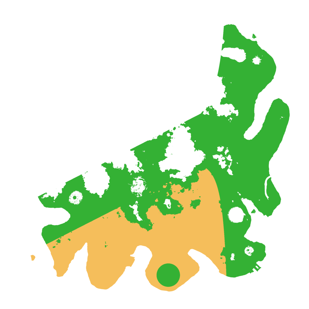 Biome Rust Map: Procedural Map, Size: 3500, Seed: 1742344074