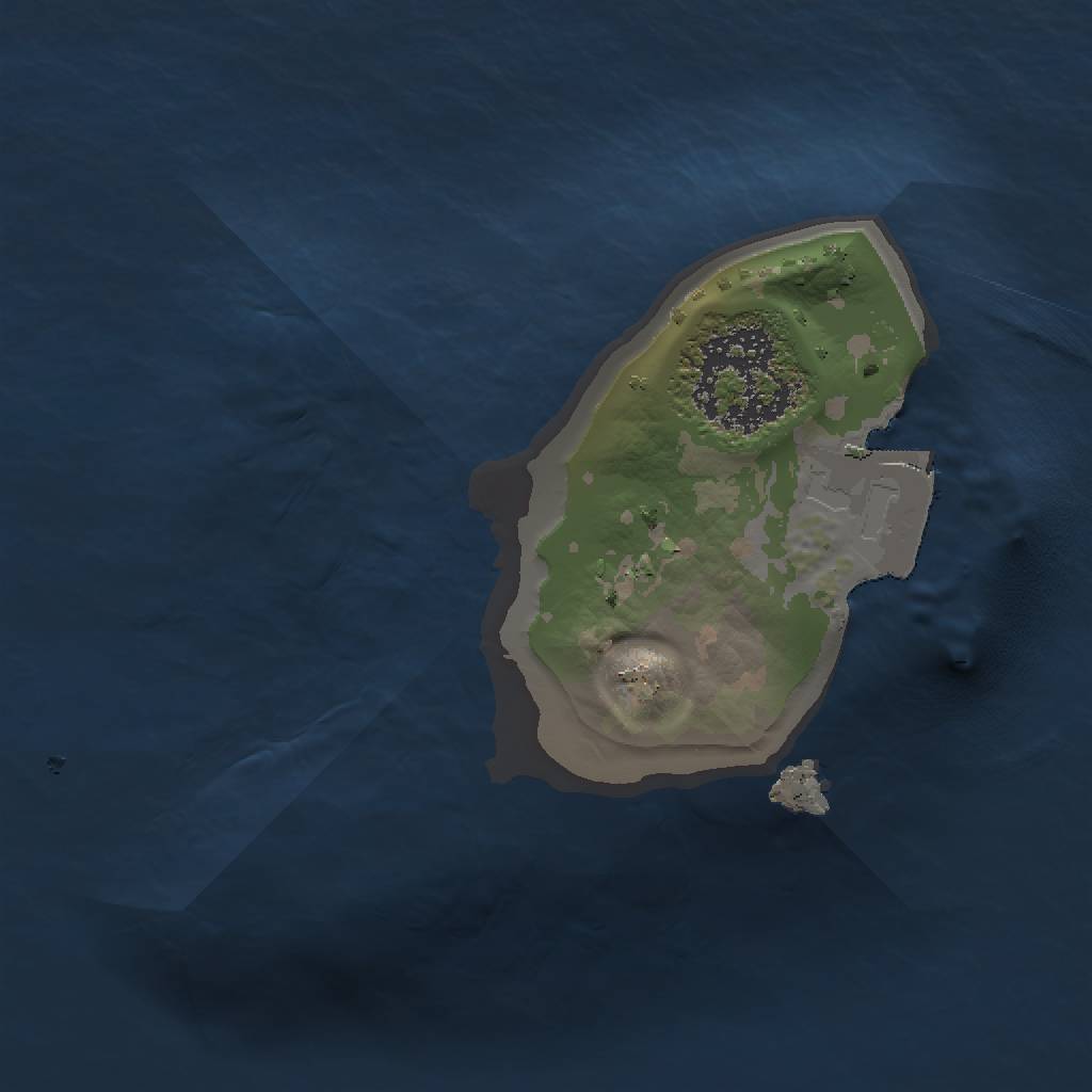 Rust Map: Procedural Map, Size: 1000, Seed: 542682955, 3 Monuments