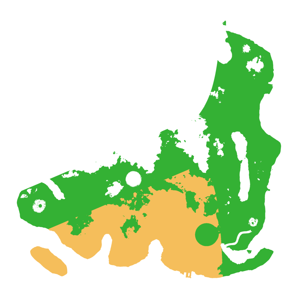 Biome Rust Map: Procedural Map, Size: 3500, Seed: 1765109562