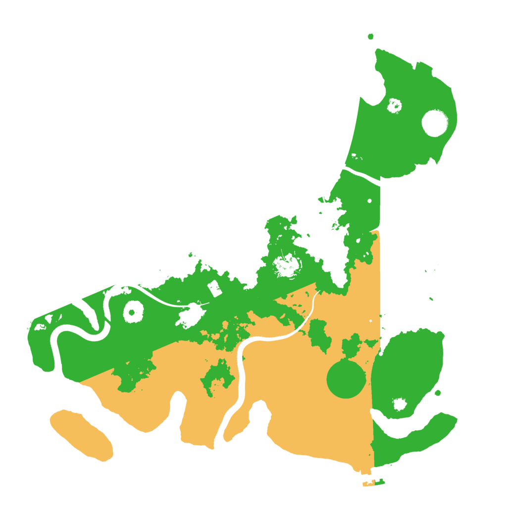 Biome Rust Map: Procedural Map, Size: 3500, Seed: 1765109562