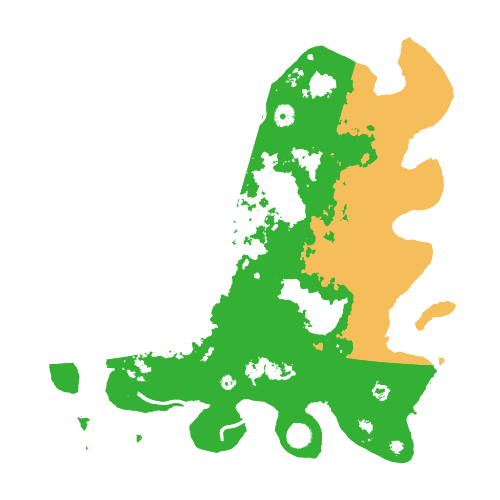 Biome Rust Map: Procedural Map, Size: 3500, Seed: 58362573
