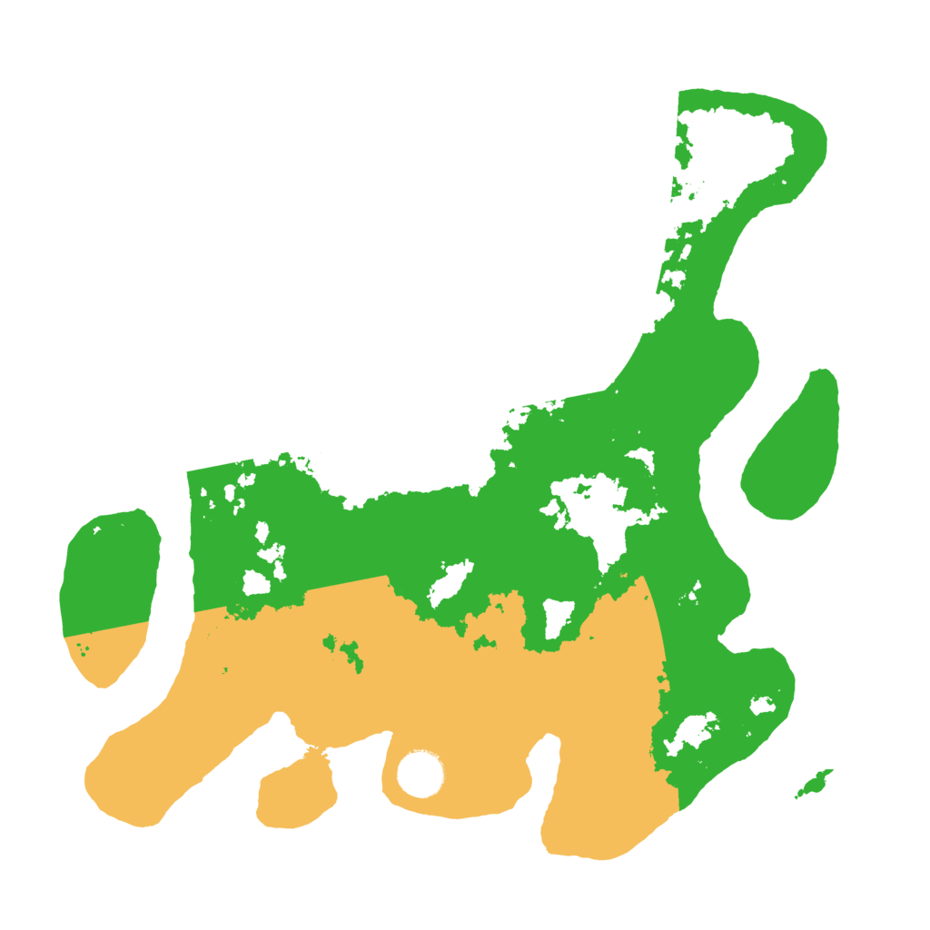 Biome Rust Map: Barren, Size: 3500, Seed: 7857565