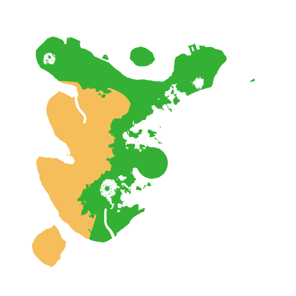 Biome Rust Map: Procedural Map, Size: 2500, Seed: 530994290