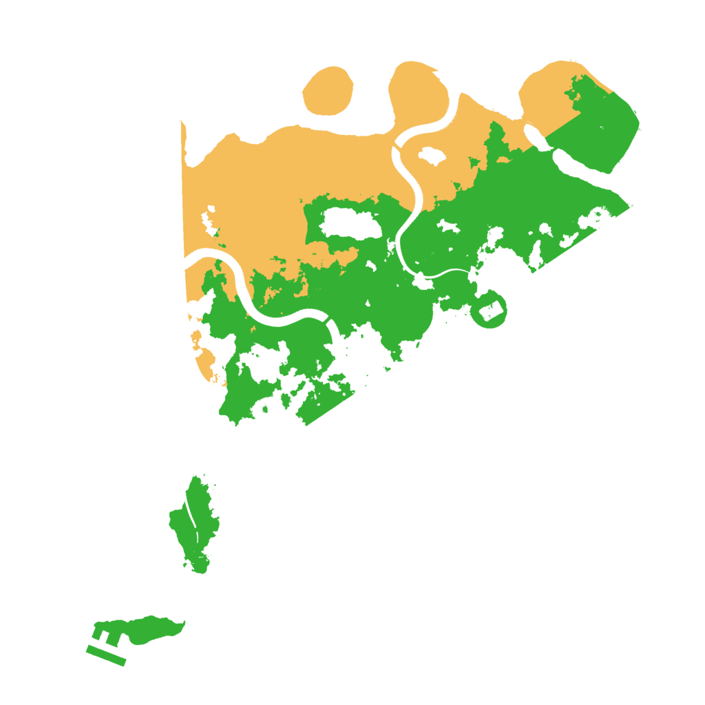 Biome Rust Map: Procedural Map, Size: 3500, Seed: 729416392