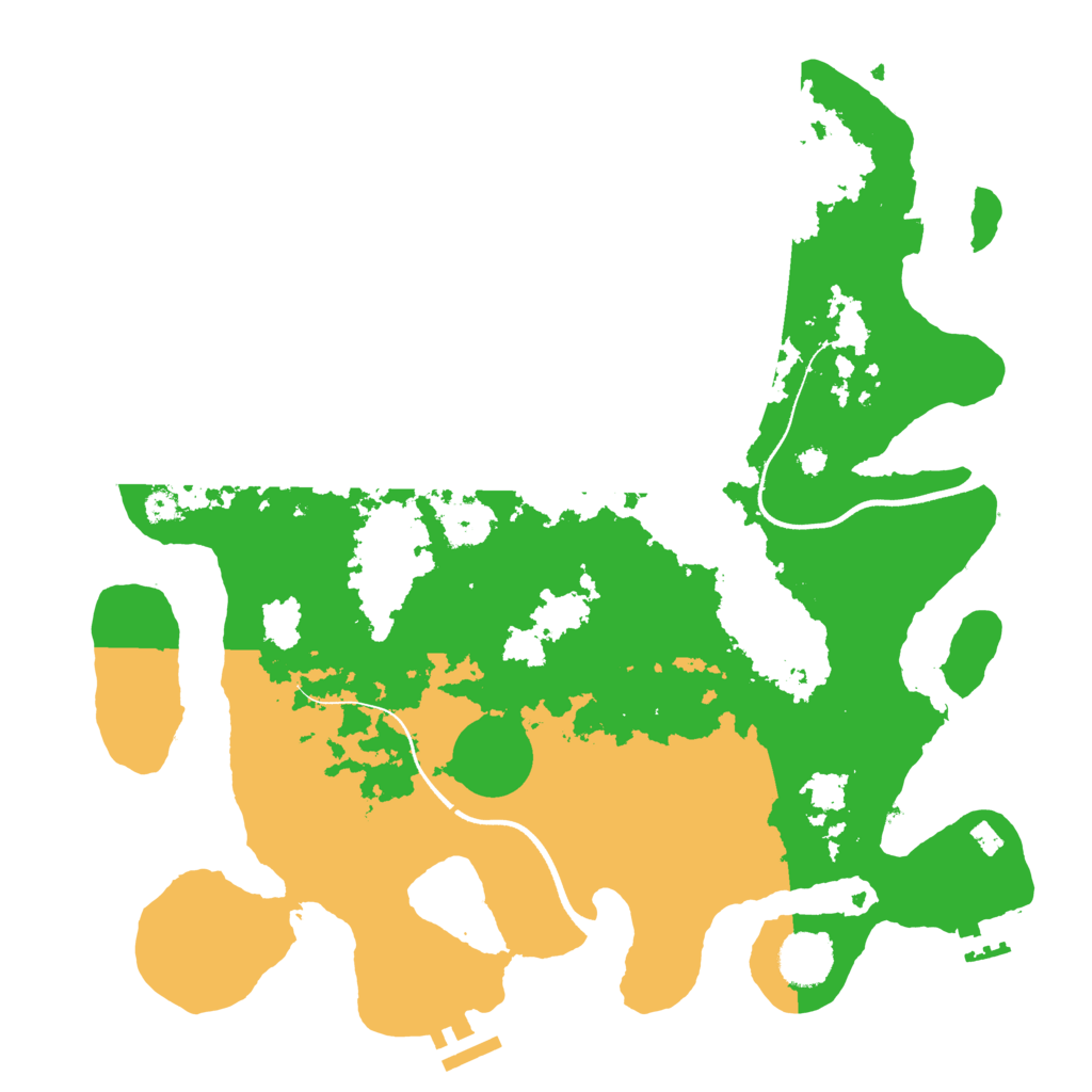 Biome Rust Map: Procedural Map, Size: 3600, Seed: 42400891