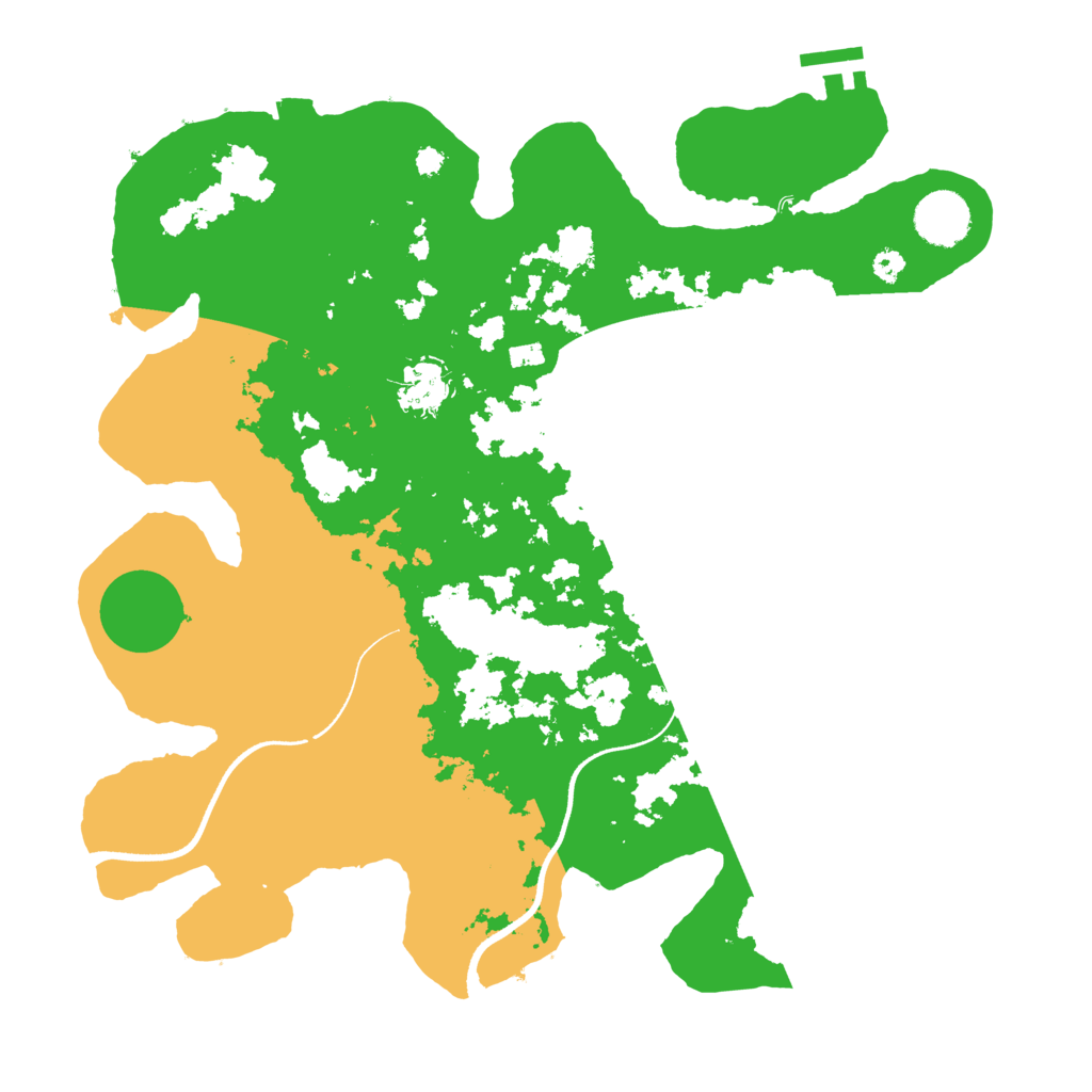 Biome Rust Map: Procedural Map, Size: 3500, Seed: 144255810