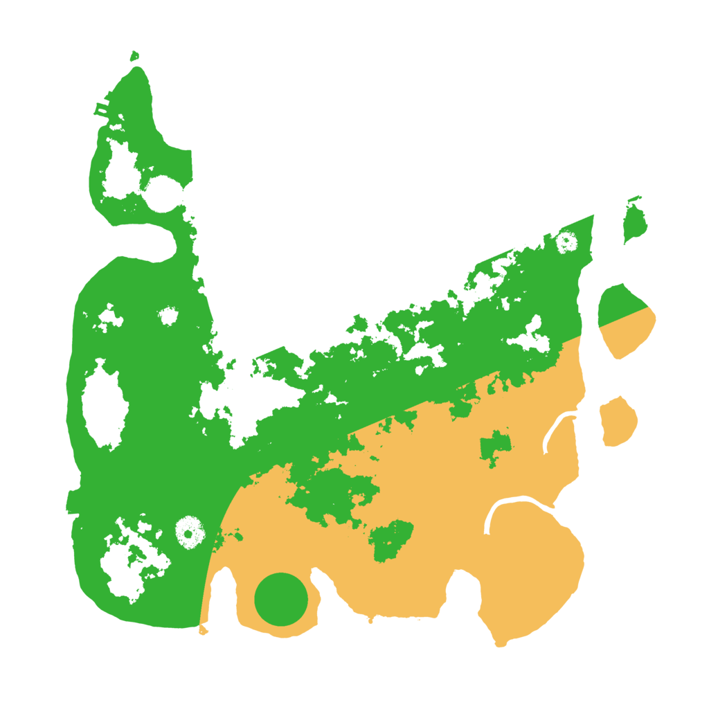 Biome Rust Map: Procedural Map, Size: 3500, Seed: 51774