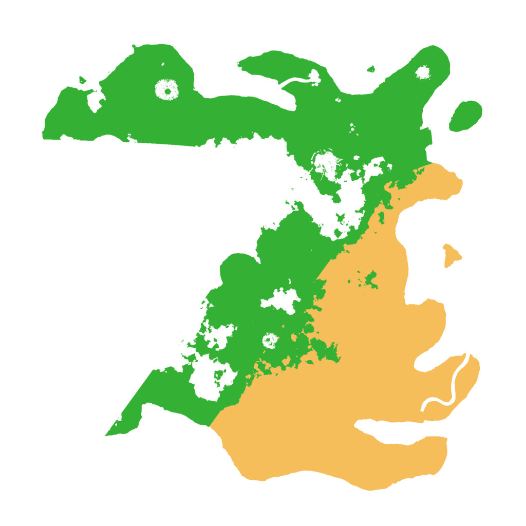 Biome Rust Map: Procedural Map, Size: 3499, Seed: 6739