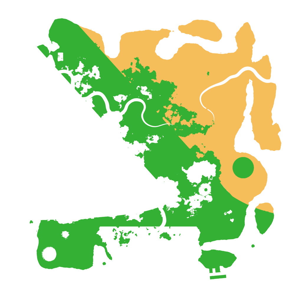 Biome Rust Map: Procedural Map, Size: 3750, Seed: 2051808718