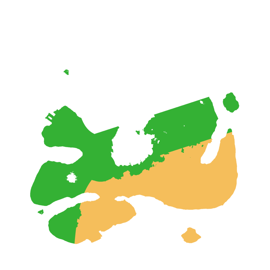 Biome Rust Map: Procedural Map, Size: 2500, Seed: 20230302
