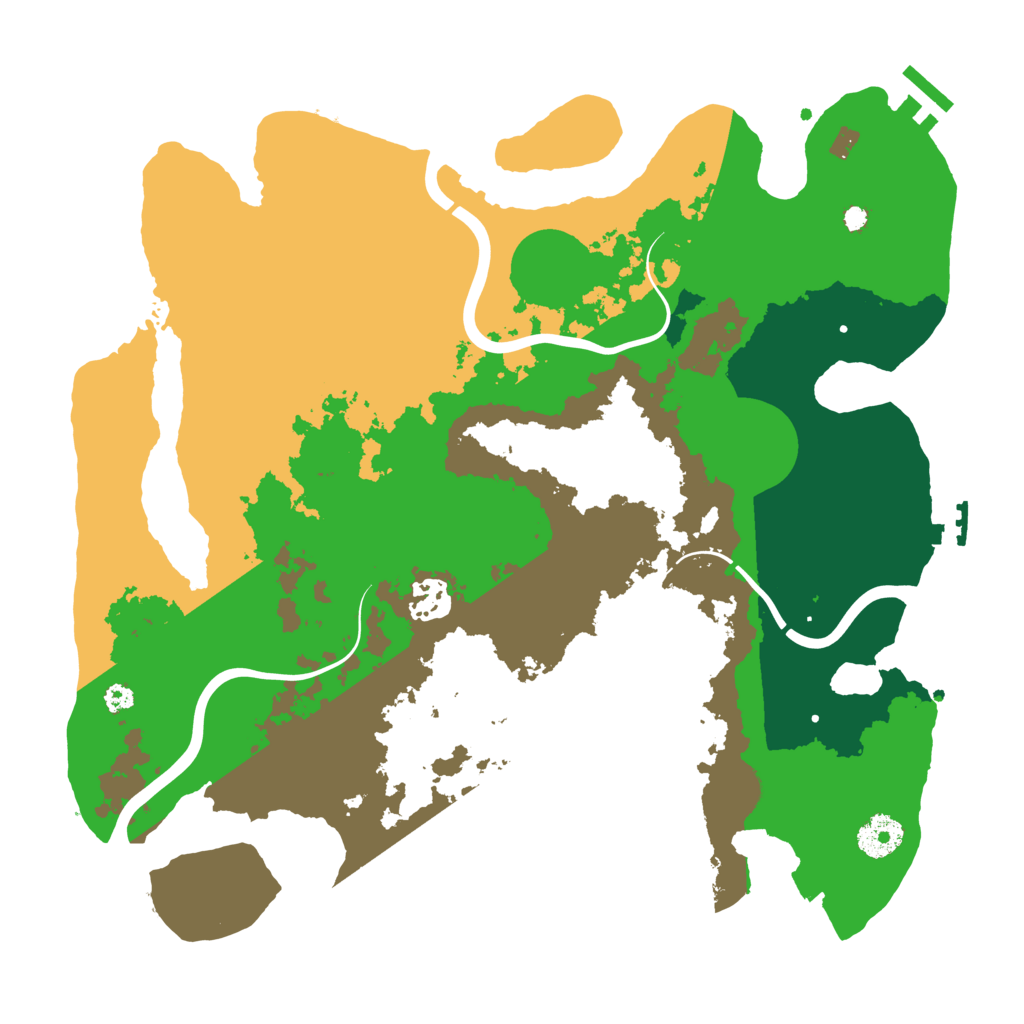 Biome Rust Map: Procedural Map, Size: 3500, Seed: 1170245293