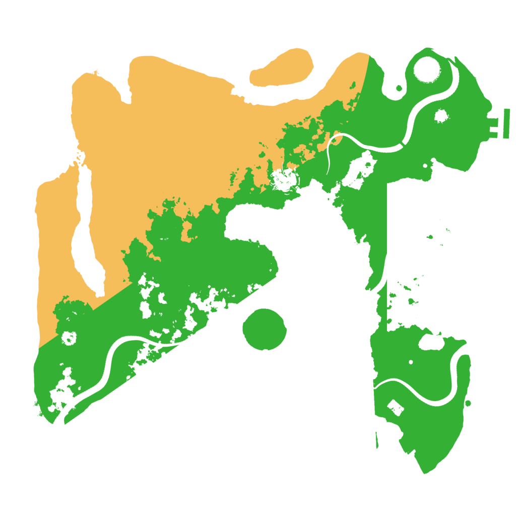 Biome Rust Map: Procedural Map, Size: 3500, Seed: 1170245293