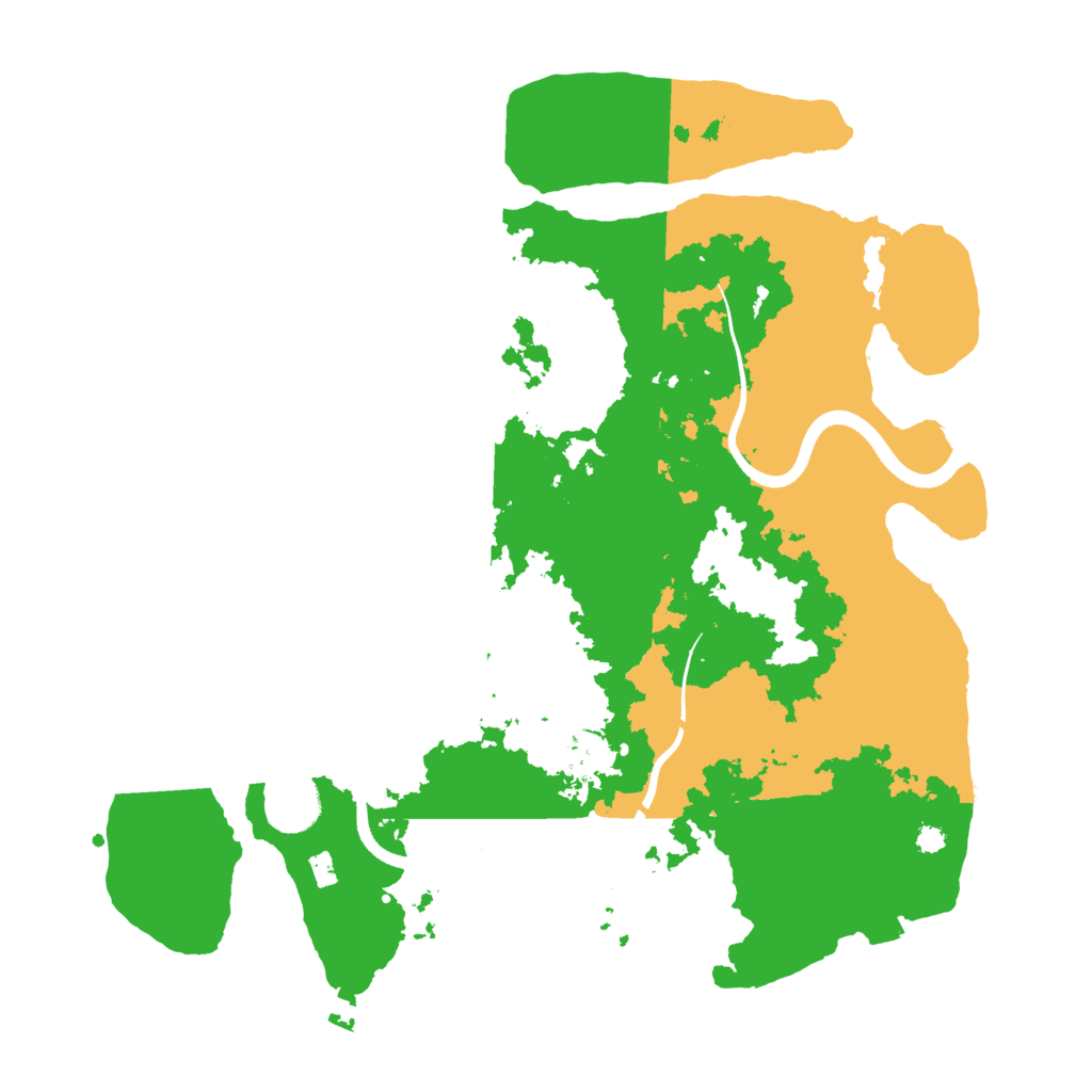 Biome Rust Map: Procedural Map, Size: 3500, Seed: 1553598127