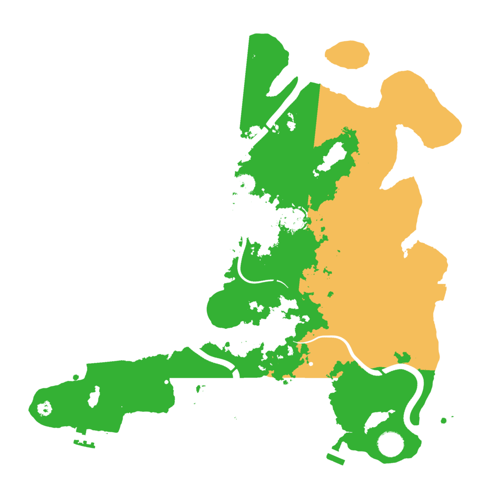 Biome Rust Map: Procedural Map, Size: 3500, Seed: 1500702270