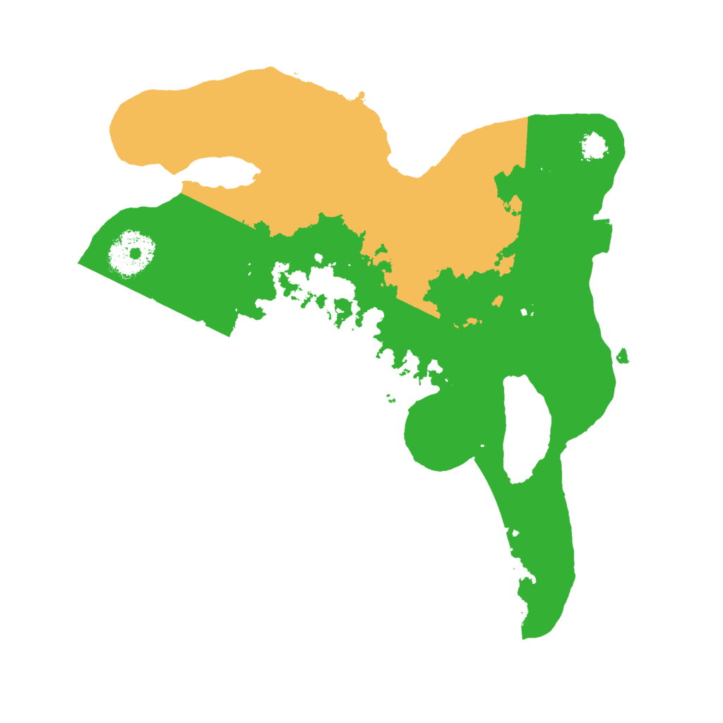 Biome Rust Map: Procedural Map, Size: 2500, Seed: 1355566390