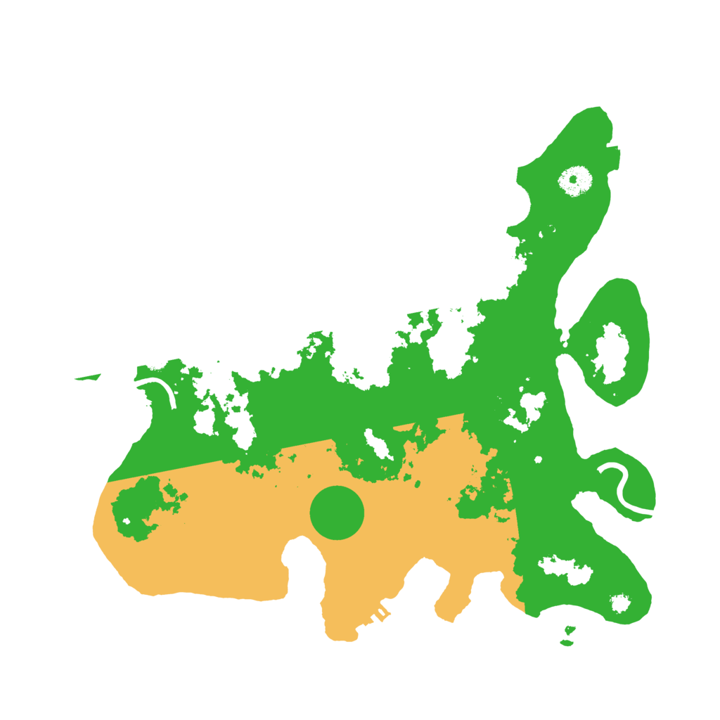 Biome Rust Map: Procedural Map, Size: 3500, Seed: 1091177478