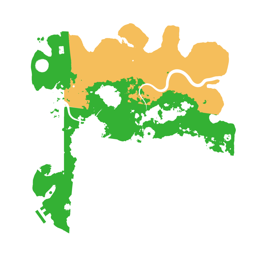 Biome Rust Map: Procedural Map, Size: 3500, Seed: 88944402