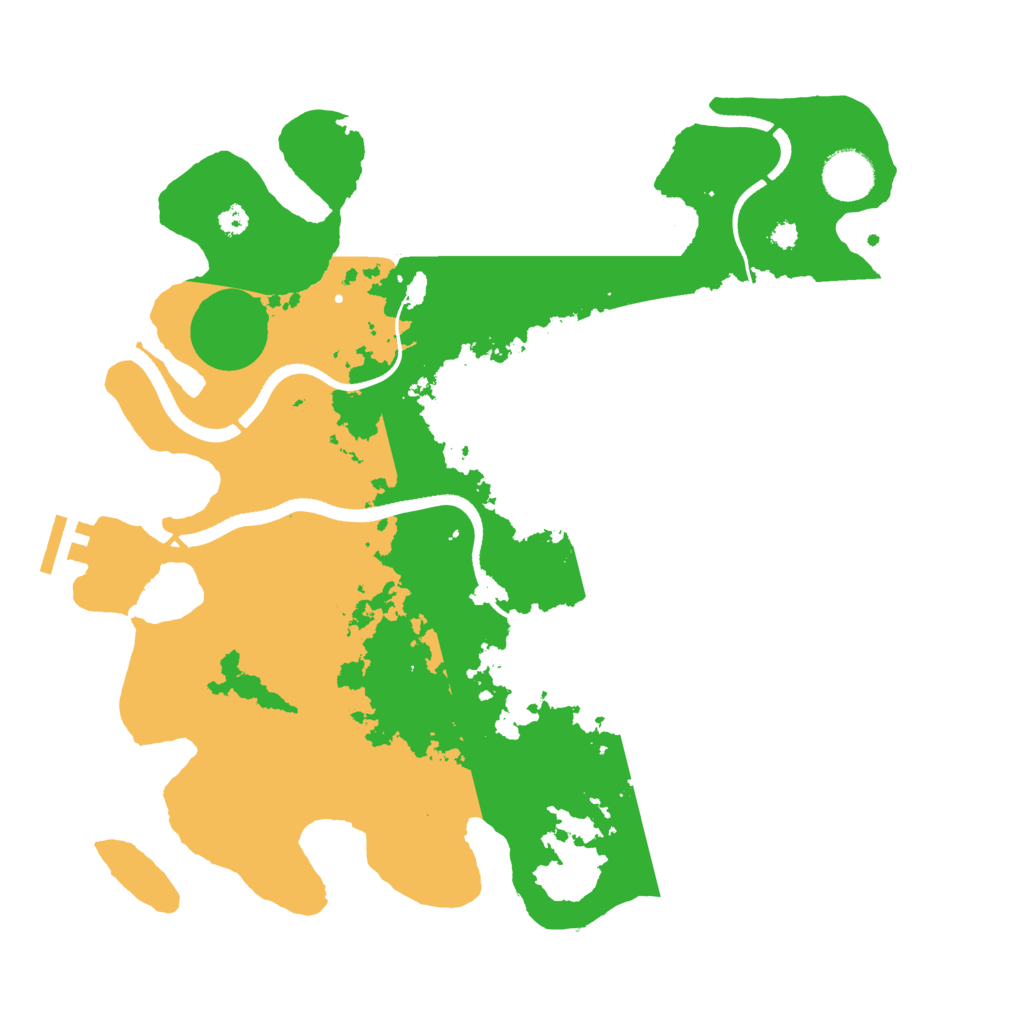 Biome Rust Map: Procedural Map, Size: 3500, Seed: 185875886