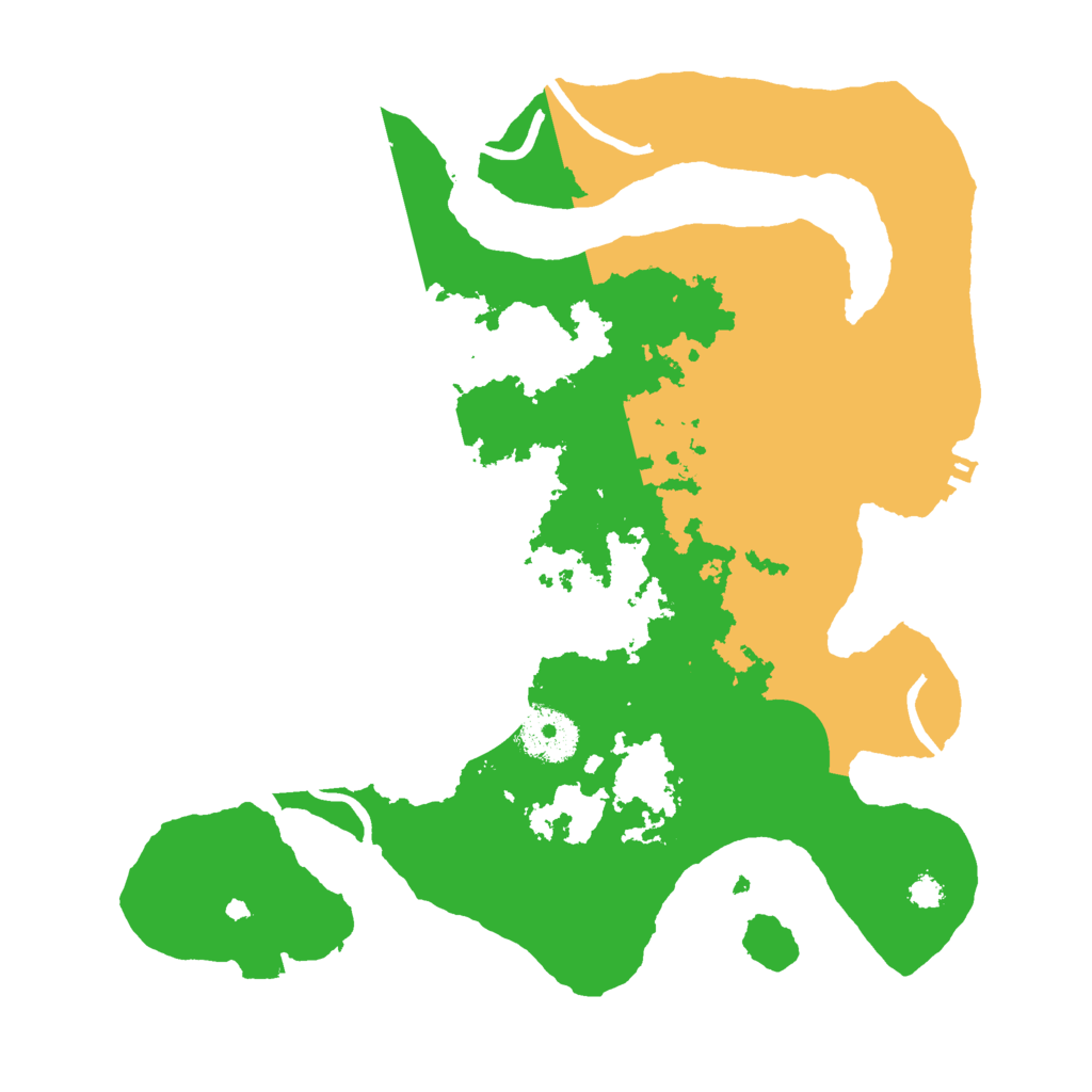Biome Rust Map: Procedural Map, Size: 3000, Seed: 13636